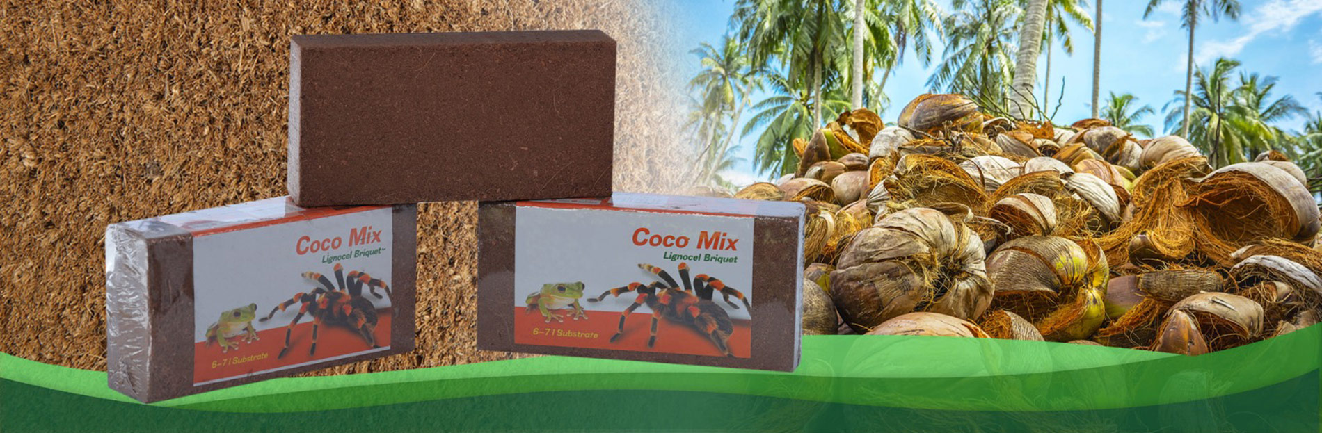 Coconut Peat Briquettes